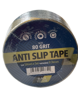 Anti-slip tape zelfklevend zwart-geel | rol 50mm x 5m