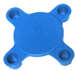 Flensbeschermer 4-gats ProRex FPSH | 10&quot; - 150lbs. blauw