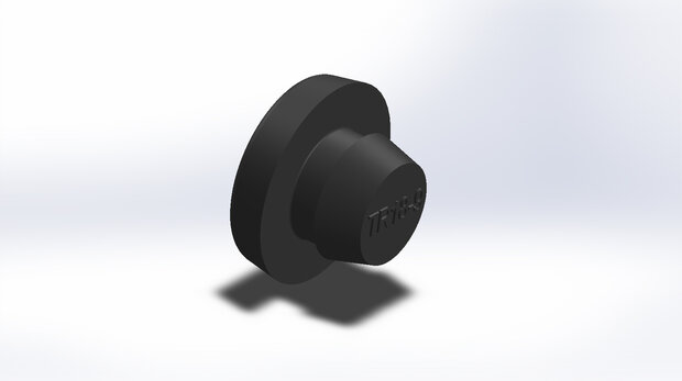 Trapdop Ø18mm voor in perfo-gat ø9-10mm - zwart