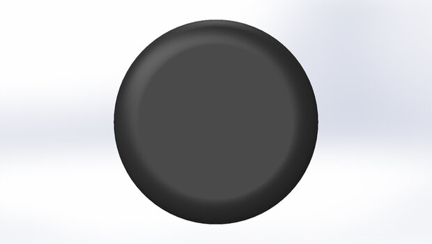 Trapdop Ø32 voor in gat ovaal 18x10mm - zwart