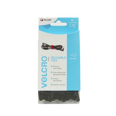 VELC20012B-5 - Velcro® binders 200x12 Box zwart - 5 stuks