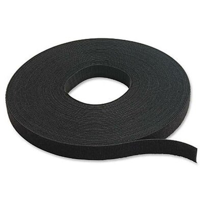 VELAD16L-25M - VELCRO®  16mm zwart "LOOP" met kleeflaag 25M