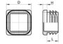 VD10 | Koker 10x10 geschikt voor wanddikte:  0,8-2.5mm_