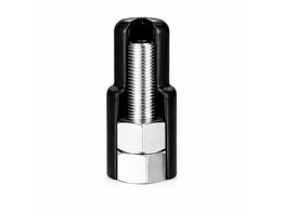 Moerkap telescopisch M16 SW 24mm 9/16  h  62mm zwart LDPE   niet v. tegenmoer