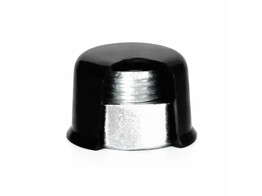 Capuchon pour boulon et ecrou M18 clef  27mm 5/8  h  30mm PEBD noir