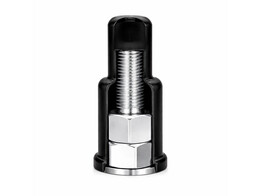 Cap Bolt   Nut telescopic M56 Key w.  85mm h  130mm black LDPE  not for counter nut. washer prot. Incl.  h  9mm O 105mm  