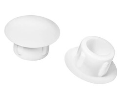 Bouchons de finition pour trous et forages 18X14X7mm blanc RAL9010 pour trous O14mm