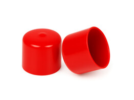 Capuchon flexible PVC par trempage O30mm h 100mm RAL 3020  - Rouge trafic