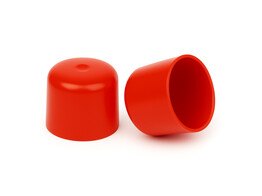 Capuchon flexible PVC par trempage O20mm h 38mm RAL 2002  -  Rouge