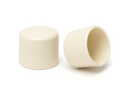Capuchon flexible PVC par trempage O13mm h 25mm RAL 9001  - Blanc creme