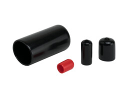 Capuchon PVC  flexible dia. 27mm L 25 4mm Rouge Shore 80