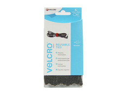 Velcro  binders 200x12 Box zwart - 15 stuks