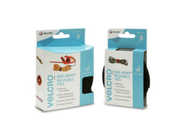 Velcro One Wrap  30mm breed  zwart per rol van 5 meter afknipbaar