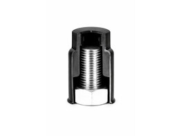 Kap zelftappend voor schroefdraad en moer M45h  145mm zwart LDPE 