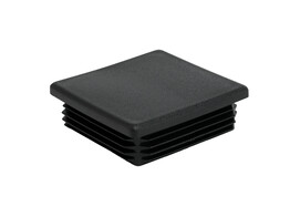 Embout carre 38x38mm pour paroi 1-3 5mm noir