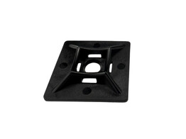Plakzadel 28x28mmm zelfklevend zwart   verpakt per 100st 