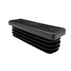 Rectangular insert 110x30mm 2-4 0mm black LDPE