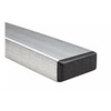 Rectangular insert 110x30mm 2-4 0mm black LDPE