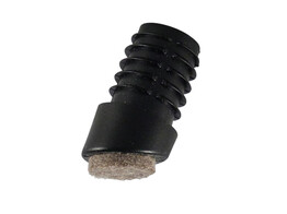 Insteekdop rond O18mm voor wand 1 5-2mm met vilt schuin 12-18 