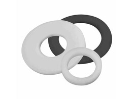 Onderlegring / carosseriering Nylon PA - DIN9021 -  M 8 - 24x8 4x2mm zwart