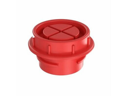Plug met clip fixatie voor NPT2  draad rood