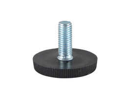 rectangular insert 30x15mm  1 5-2 0mm   nylon thread M 8 black  2 parts 