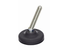 Stelvoet met kogelgewricht O102mm M16x151mm RVS