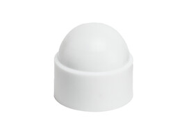 Capuchon pour boulon   ecrou M6 taille de clef 10mm en PE blanc - RAL9010