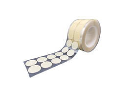 Papier/acryl geel tape discs 160mm 100st/rol  100 C