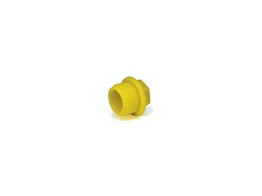 Threaded nylon plug 3/4  yellow