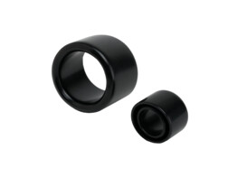Protection cables extremite de tube 3-1/2  101 6mm h  30mm PVC noir