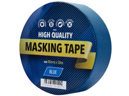 Blauwe UV bestendige plakband 48mm op rol 50m