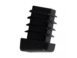 Embout carre 25x25mm incline 10  noir