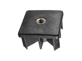 Embout carre 30x30mm filet laiton M16 pour paroi de tube 1 5mm