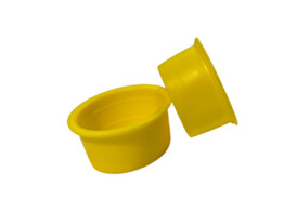 Bouchon conique 20 7-23 5mm PEBD jaune pour M24x1 5/M25x1 5