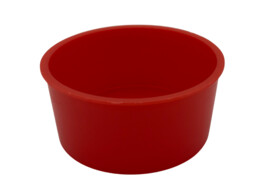 Bouchon conique 124 0 - 126 5mm D  137 0mm PEBD rouge